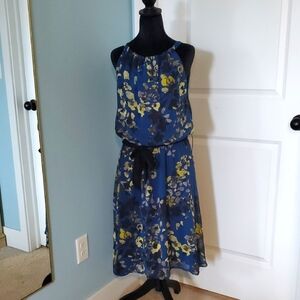 Sa.hara blue summer dress floral M